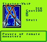 Electro-Whip — Magic (Spell) — Cost 100 — Powers up female  monsters