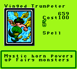 Winged Trumpeter — Magic (Spell) — Cost 100 — Mystic horn powers up Fairy monsters