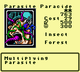 Parasite Paracide — Monster (Insect) [Forest] — Level 2 — Cost 29 — ATK 500 / DEF 300 — Multiplying       parasite