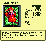 Lock Mace — Monster (Demon) [Black-Kin] — Level 4 — Cost 121 — ATK 1050 / DEF 1200 — It seals away the good part of the heart, turning the opponent into a demon's minion.