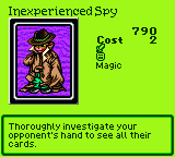 Inexperienced Spy — Magic (Magic) — Cost 2 — Thoroughly investigate your opponent's hand to see all their cards.